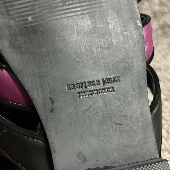 FARM RIO Black Rainbow Beaded Mules EU 39 US 8 - Picture 8 of 8